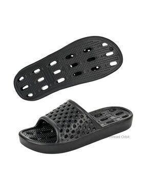 Non-Slip Quick-Dry Shower Sandals with Drain Holes for Men & Women